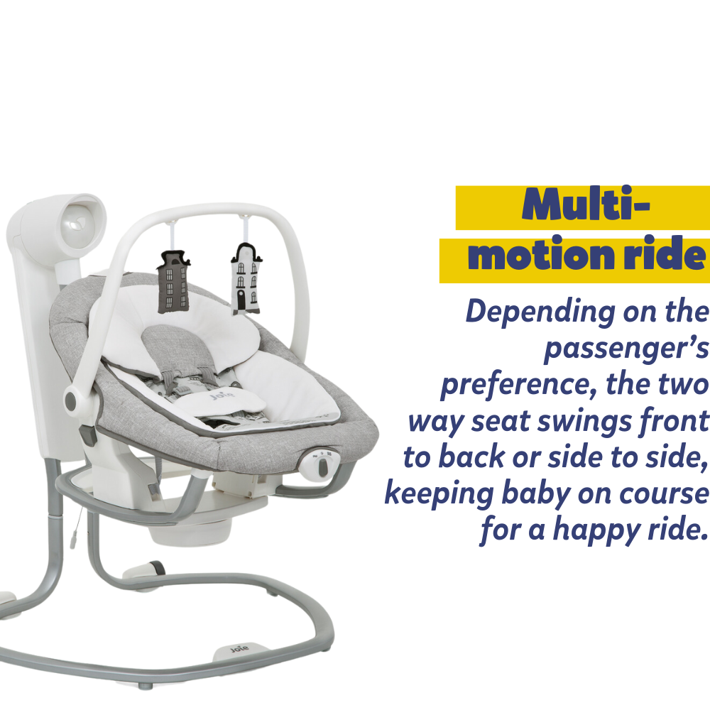 Joie Serina 2 in 1 Swing and Rocker for Baby Suitable from Birth to 9kg