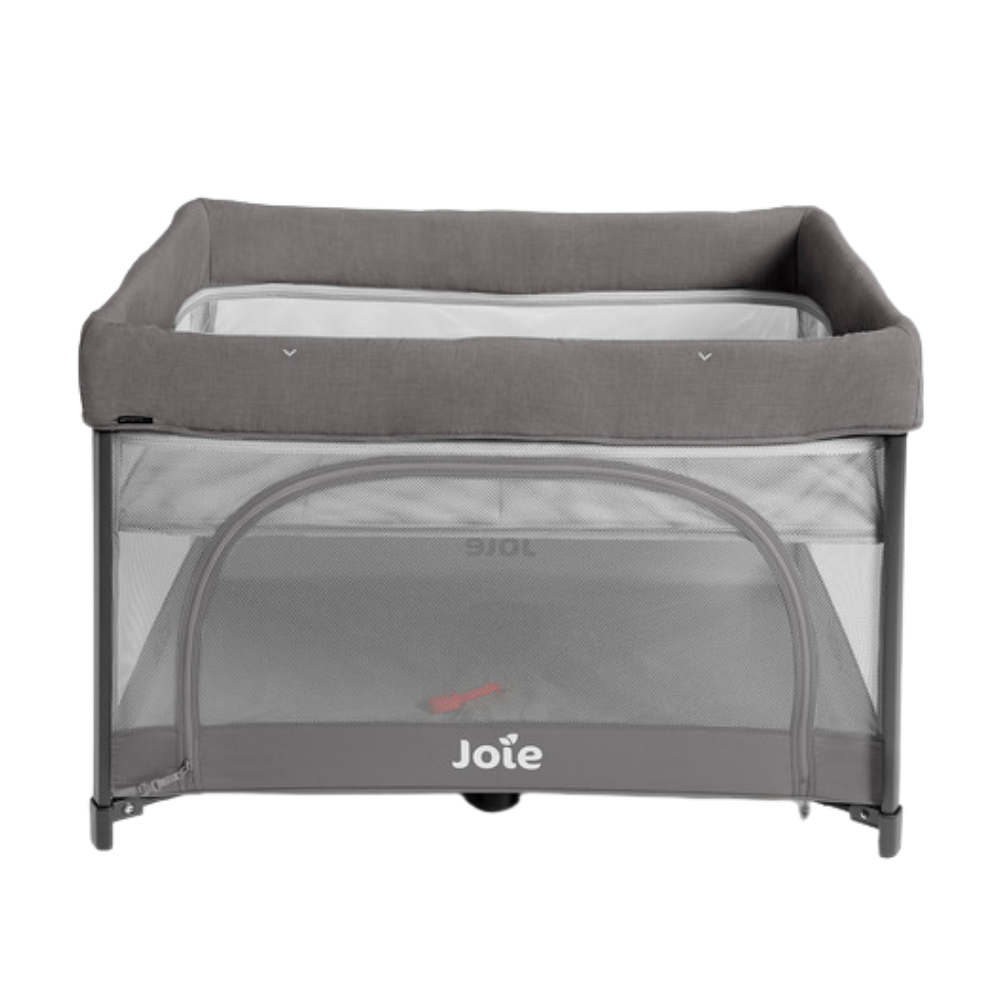 Joie Sesame™ LX One-Hand Fold Playard with Bassinet & Changer , Birth up to 30 lb - Thunder
