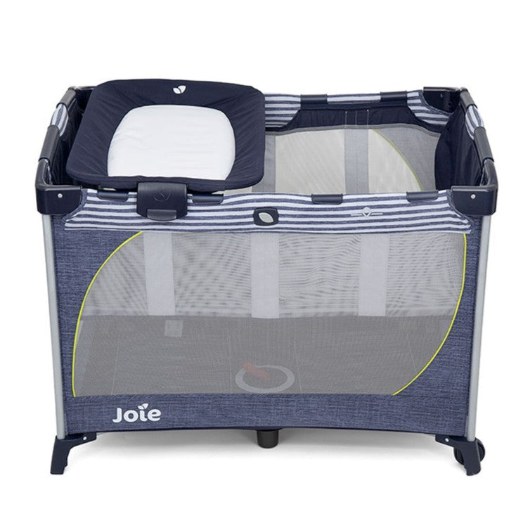 Joie Commuter Change Travel Cot with Bassinet - Denim