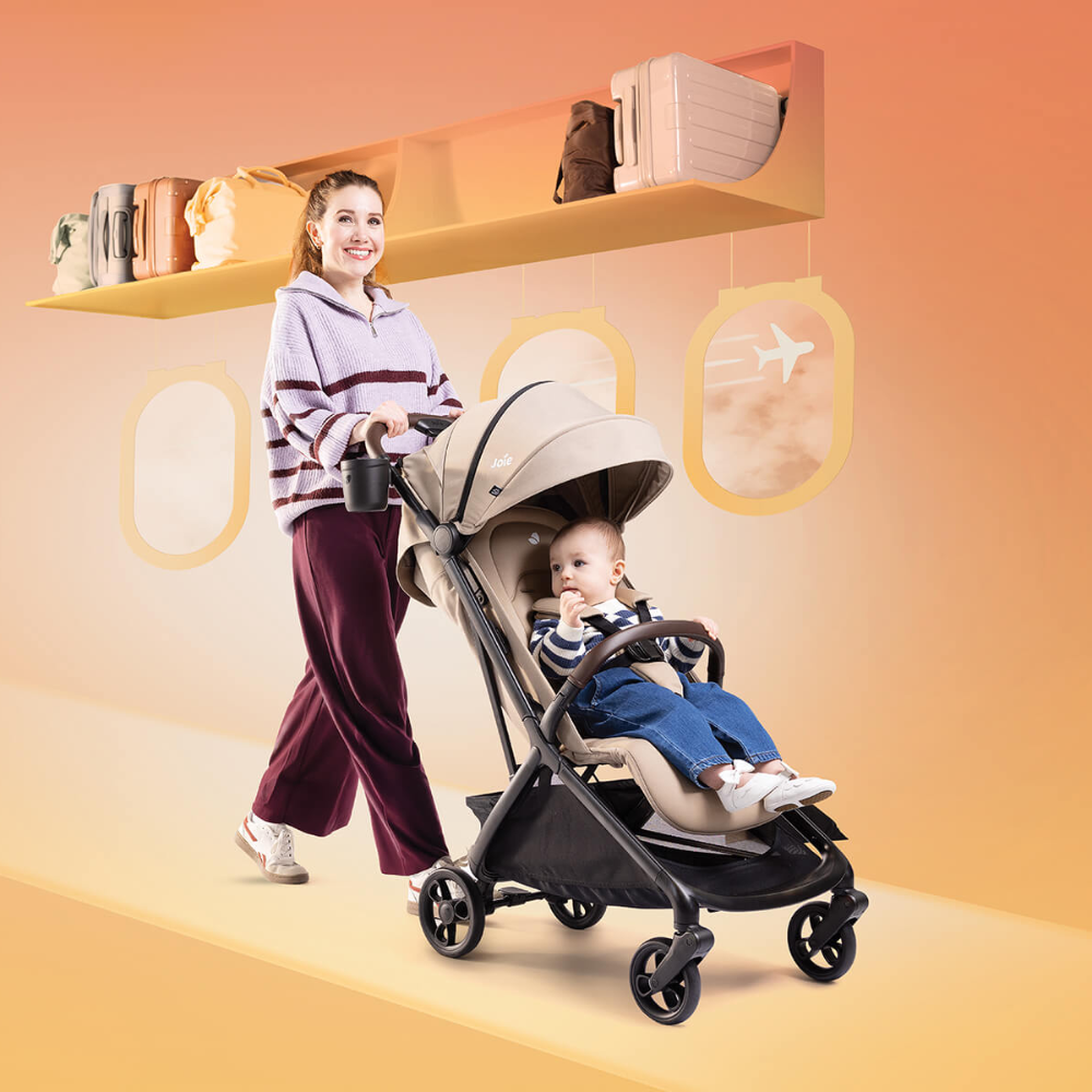 Joie Porto™ Lightweight Cabin Stroller Suitable from Birth Up to 22 kg (approx. 4 years)