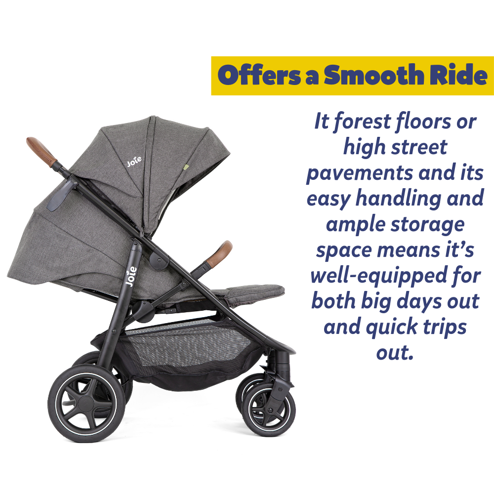 Joie Mytrax Pro Stroller Cycle with Deluxe Comfort Features - Shell Gray