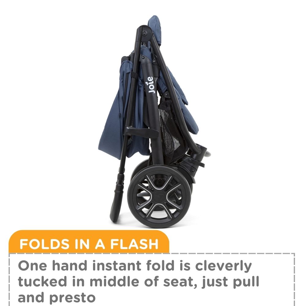 Joie Coal Literax 4 Modular Stroller one hand fold from birth up to 22kgs 5 years old stroller for toddler travel