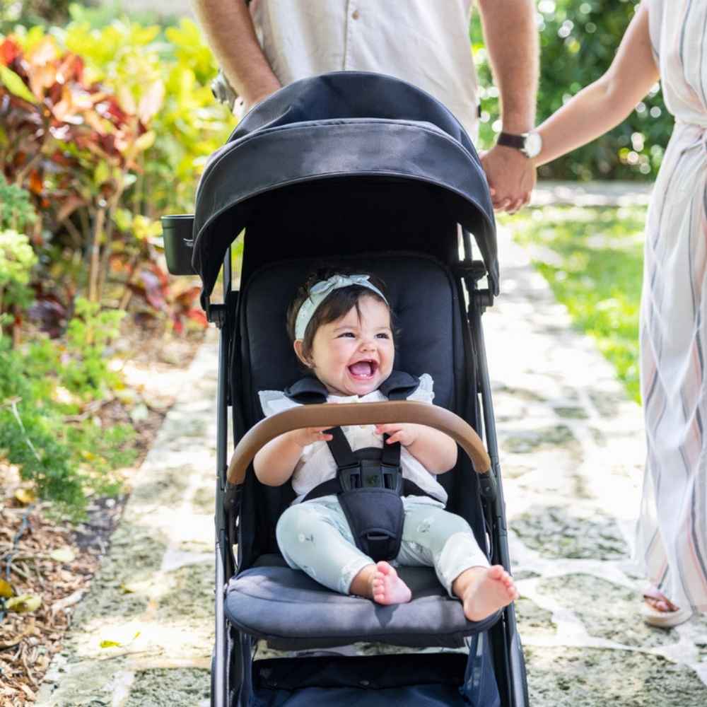 Joie Nutmeg Compact Travel Stroller Suitable From Birth to 22kg- Shale