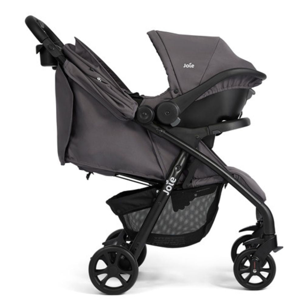 Joie Muze LX Travel System with Joie Juva Infant Car Seat - Thunder