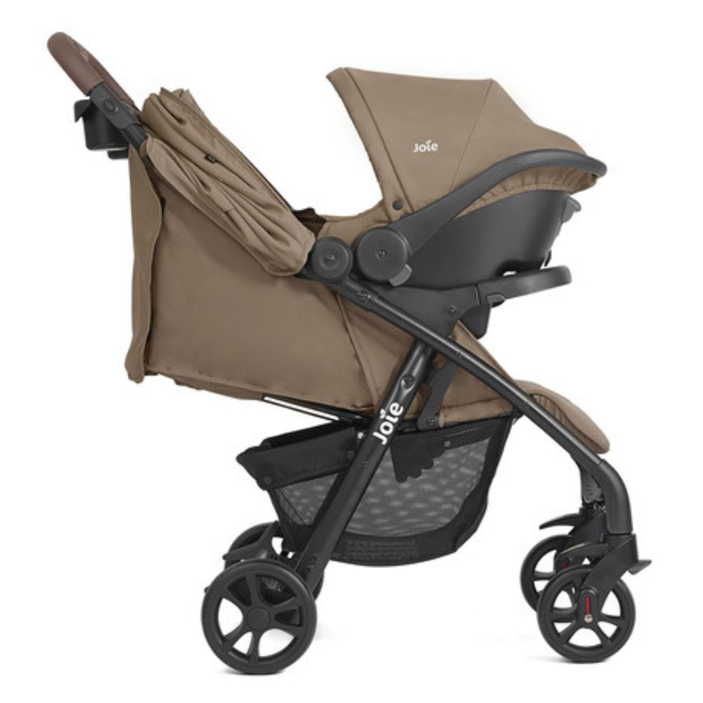 Joie Muze LX Travel System with Joie Juva Infant Car Seat - Toffee