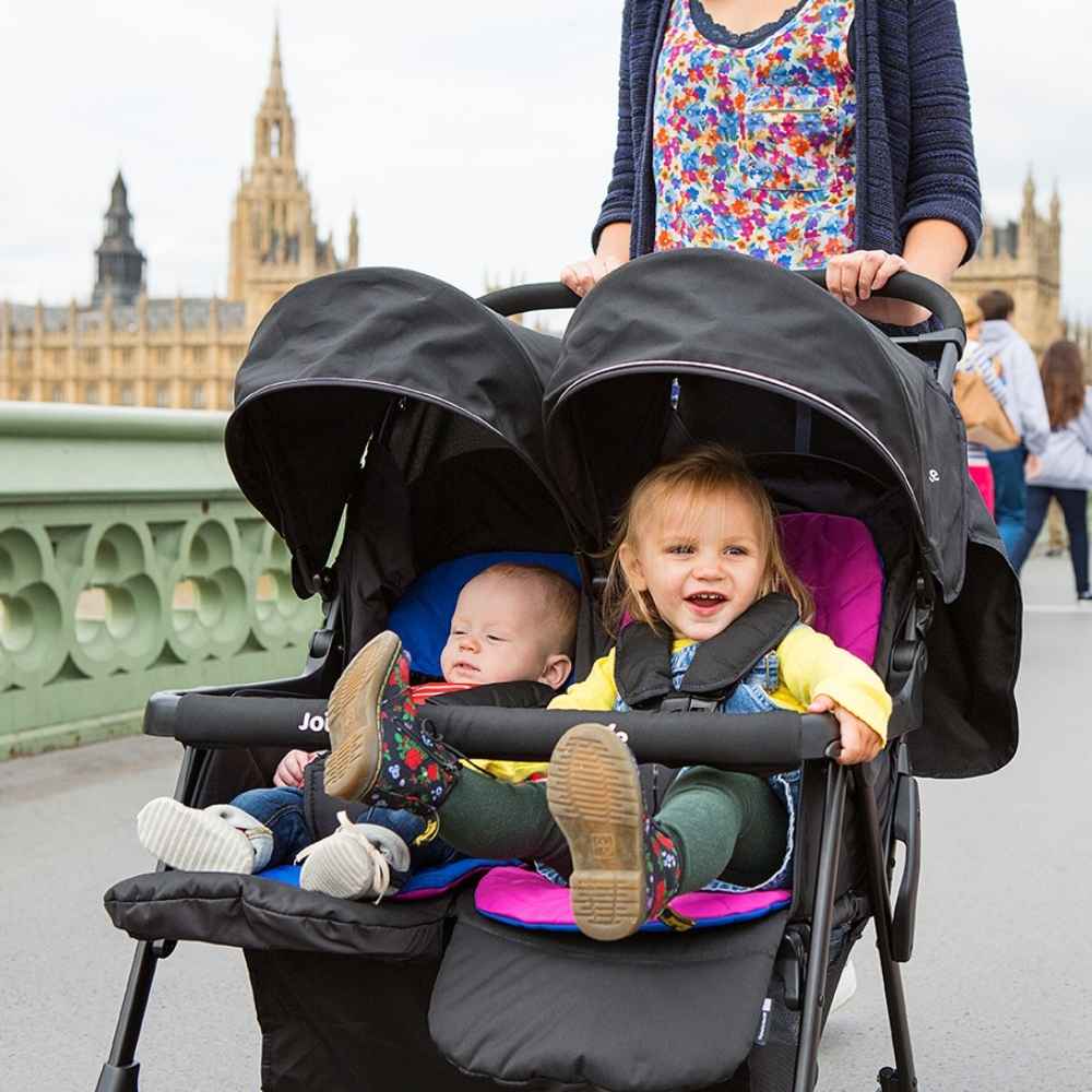 Joie Aire Twin Stroller Suitable From Birth To 15kg- Shale