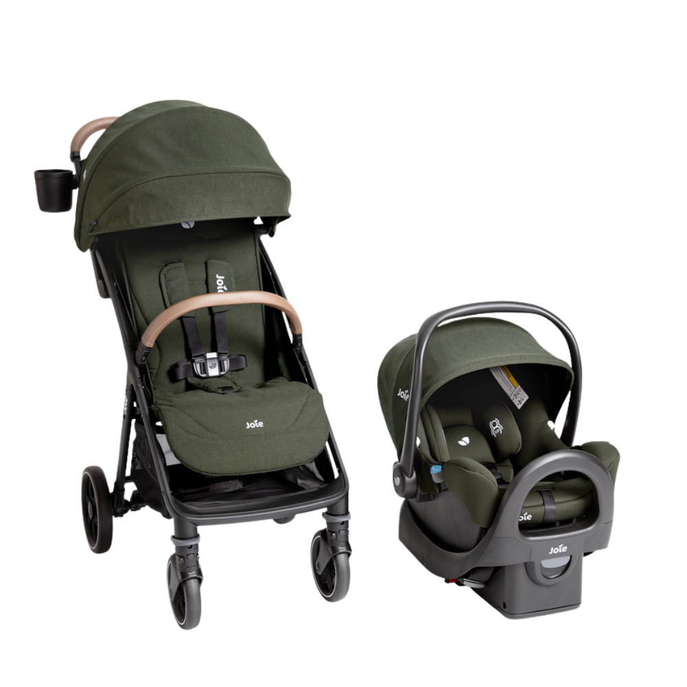 Joie Nutmeg™ and Rue™ Lightweight Stroller and Car Seat Travel System - Forest