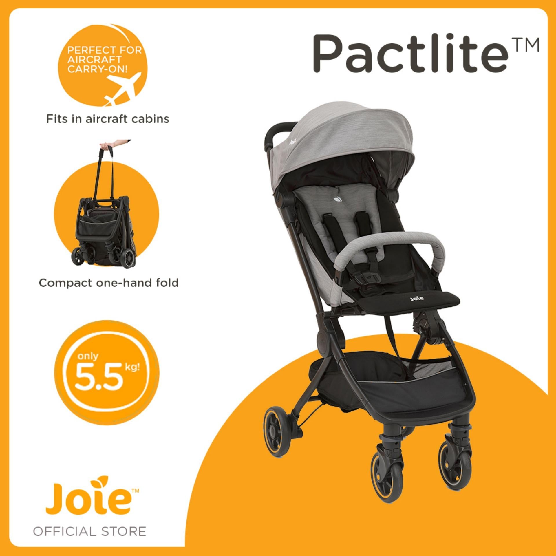 Joie Pact Lite Compact and Lightweight Stroller Grey Flannel